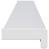 vidaXL F&ouml;nsterbr&auml;da Vit 120 x 15 x 4,5 cm PVC