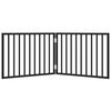 vidaXL Hundgrind hopfällbar 2 paneler svart 160 cm poppelträ