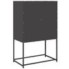 vidaXL Highboard svart 68x39x107 cm stål
