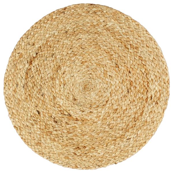 vidaXL Bordstabletter 4 st naturlig 38 cm rund jute
