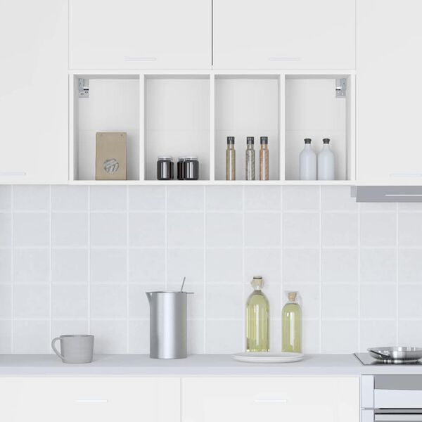 vidaXL H&auml;ngande sk&aring;p Vit 40 x 29,5 x 100 cm Konstruerat tr&auml;