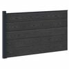 vidaXL St&auml;ngselpanel WPC och aluminium Svart