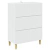 vidaXL L&aring;dans sk&aring;p Vit 66 x 34,5 x 90 cm Konstruerat tr&auml;