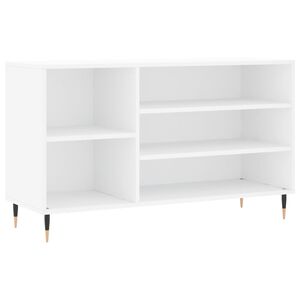 vidaXL Skosk&aring;p vit h&ouml;gglans 102x36x60 cm konstruerat tr&auml;