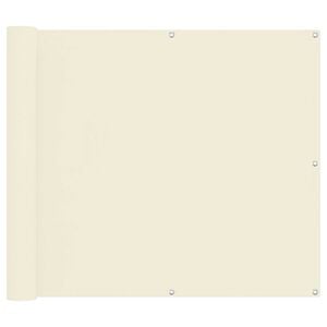 vidaXL Balkong Sk&auml;rm Kr&auml;m 100 x 200 cm Oxford Tyg