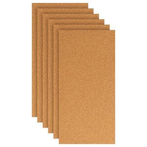 vidaXL Korkskiva 6 pcs 100 x 50 x 1 cm Kork Brun