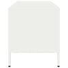 vidaXL Tv-b&auml;nk vit 101,5x39x43,5 cm kallvalsat st&aring;l