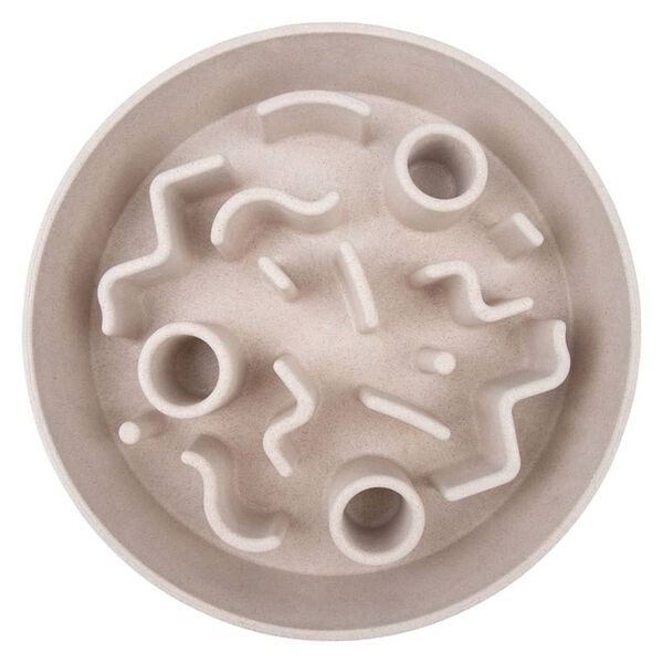 DISTRICT70 Slowfeeder f&ouml;r hundar bambu 28 cm merengue