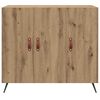 vidaXL Sideboard Artisan Ek 89,5 x 34 x 80 cm Konstruerat tr&auml;