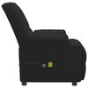 vidaXL Massagefåtölj med uppresningshjälp svart konstmocka
