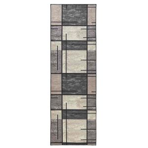 vidaXL Mattl&ouml;pare LESAKA Brun 50 x 100 cm Diamantvelour