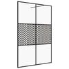 vidaXL Duschv&auml;gg med klart ESG-glas 140x195 cm svart