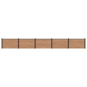 vidaXL St&auml;ngselpanel 5 pcs WPC och aluminium Brun