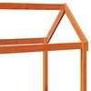 vidaXL Tak till barnsäng vaxbrun 108x70x176,5 cm massiv furu