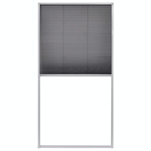 vidaXL Insektsn&auml;t pliss&eacute; till f&ouml;nster 80 x 160 cm