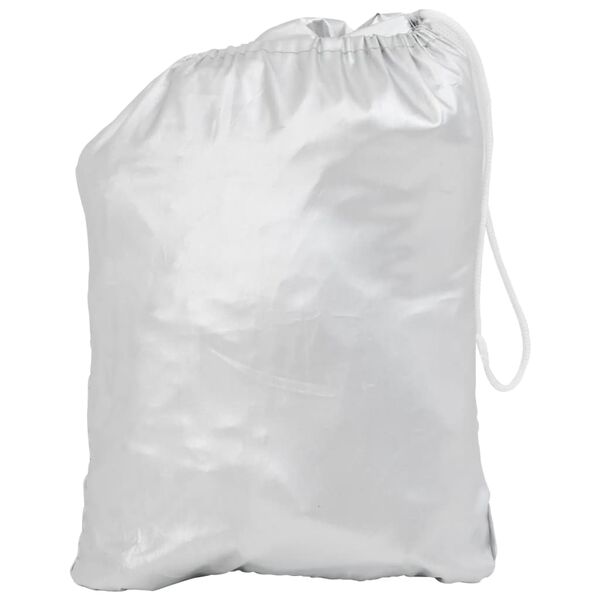 vidaXL Toppkapell f&ouml;r bil med krokar silver XL