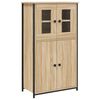 vidaXL H&ouml;gsk&aring;p sonoma-ek 62x32x106,5 cm konstruerat tr&auml;