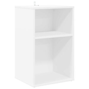 vidaXL Skivsk&aring;p Vit 38 x 33 x 61 cm Konstruerat tr&auml;