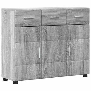 vidaXL Sideboard FLORIN Gr&aring; Sonoma 88,5 x 30,5 x 73 cm Konstruerat tr&auml;