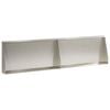 vidaXL St&ouml;dv&auml;gg 2 st 80 x 12 x 40 cm Rostfritt st&aring;l Silver