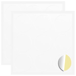 vidaXL Klisterm&auml;rke 2 st Vit &Oslash; 20 x 0,5 mm Papper