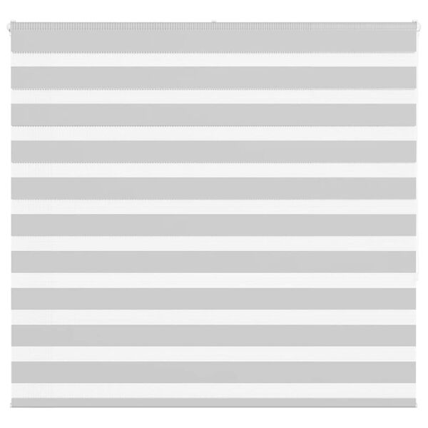vidaXL Rullgardin zebra ljusgr&aring; 155x150 cm tyg bredd 150,9cm polyester