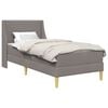 vidaXL S&auml;ngram med madrass 80x 200 cm Avtagbart &ouml;verdrag Taupe