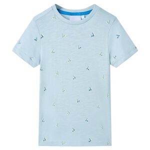 vidaXL T-shirt f&ouml;r barn ljusbl&aring; 104