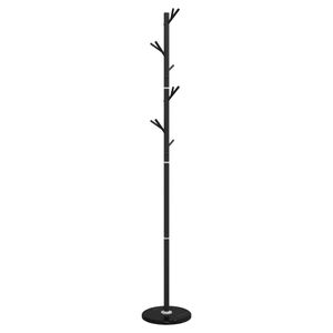 vidaXL Kl&auml;dh&auml;ngare svart 175 cm pulverlackerat j&auml;rn