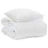 vidaXL Sommar Duvet med kudde 2 st Vit Mikrofiber