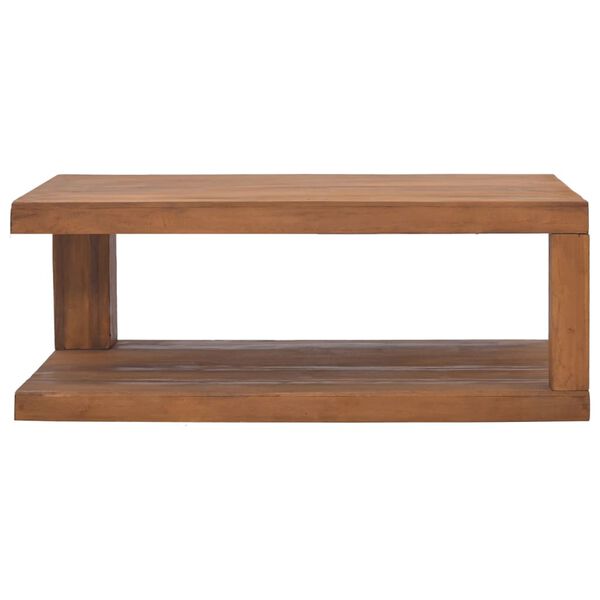 vidaXL Soffbord 90x50x35 cm massiv teak