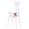 vidaXL 3D Julren LOVIISA 110 LED-lampor Kallvit 70 x 26 x 100 cm