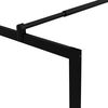 vidaXL Duschvägg till duschkabin härdat glas svart 90x195 cm