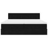 vidaXL Ottoman s&auml;ngram med madrasser svart 200x200 cm sammet