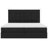 vidaXL F&ouml;rvaringss&auml;ng med madrass Svart 180 x 200 cm Konstl&auml;der