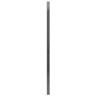 vidaXL Stängselpanel med stolpar pulverlackerat järn 6x2 m antracit