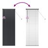 vidaXL Persienner Svart 175 x 65 cm Aluminium
