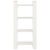 vidaXL Bokhylla/rumsavdelare vit 60x35x125 cm massiv furu