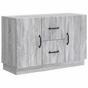 vidaXL Sideboard Gr&aring; sonoma-ek 89 x 34,5 x 57 cm Konstruerat tr&auml;