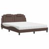 vidaXL Bed "Viana" with Mattress Brown 160x200 cm Faux Leather