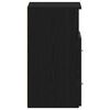 vidaXL Nattduksbord 2 pcs Svart Ek 50 x 32 x 60 cm Konstruerat tr&auml;