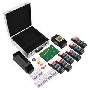vidaXL Poker set 600 delar 4 g