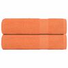 vidaXL Handdukar 2 st orange 50x100 cm 360 gsm 100% bomull
