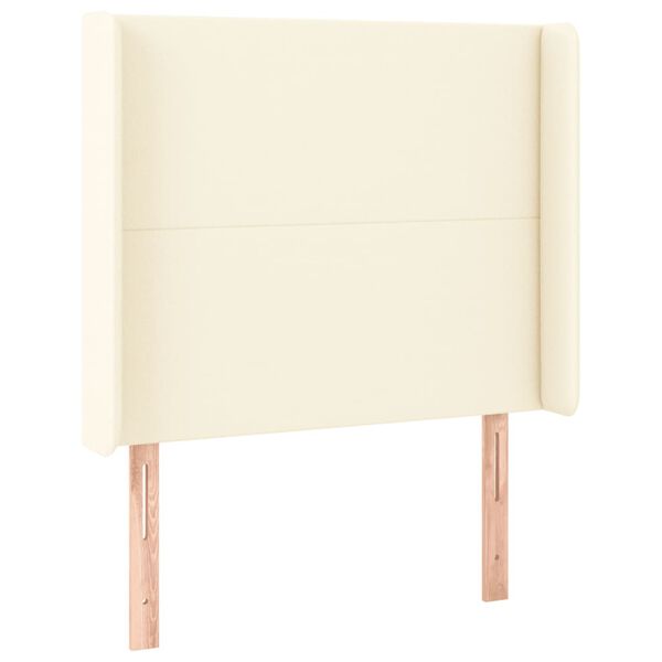 vidaXL S&auml;nggavel LED gr&auml;ddvit 103x16x118/128 cm konstl&auml;der