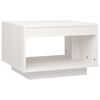 vidaXL Soffbord vit 50x50x33,5 cm massiv furu