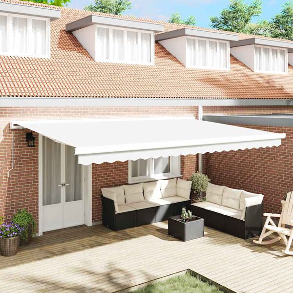 vidaXL Markisväv Vit 280 x 245 cm Polyester
