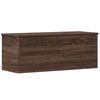 vidaXL F&ouml;rvaringsl&aring;da brun ek 90x35x35 cm konstruerat tr&auml;
