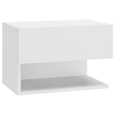 vidaXL Väggmonterade sängbord 2 st vit