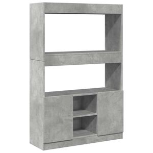 vidaXL H&ouml;gsk&aring;p betonggr&aring; 92x33x140 cm konstruerat tr&auml;