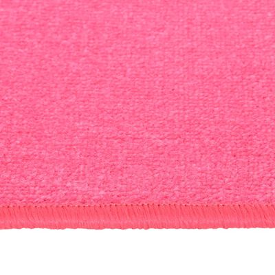 vidaXL Sovrumsmattor 3 st långhårig rosa